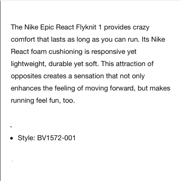 Sz 6🌹Nike Epic React flyknit running shoes - Picture 7 of 8